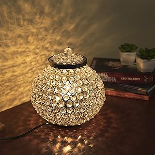 Homesake Cauldron Crystal lamp 315 Decorative Table Lamp (Golden)