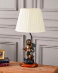 Angel Cherub Playing Harp Table Lamp