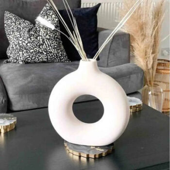 Ceramic Pomegranate Vase Decor Object | 4 inch | Multiple Colors
