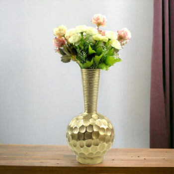 Timeless Gold Flower Vase without Flower | 8 x 14 inches
