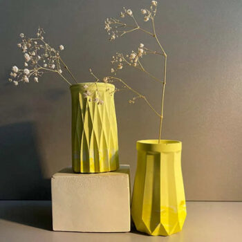 Tropical Oasis Metal Vase