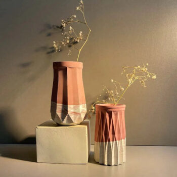 Silver Metal Vase