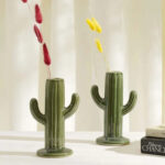 Ceramic Cactus Vases | Set Of 2