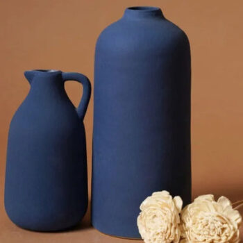 Donut Vase | 12 inches | Black, White