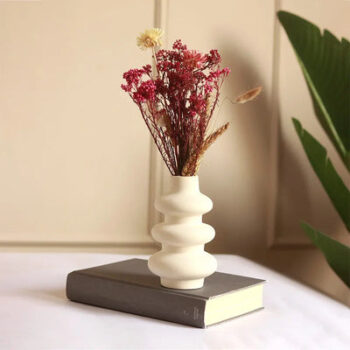 White Long Vase