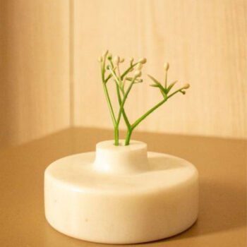 Tall Deidra Wooden & Aliminium Vase | Multiple Colors