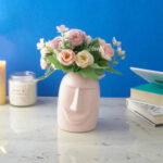 Pink Poker Face Ceramic Vase