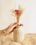 Rustic Porcelain Bloom Vase | 3 x 4 inches | Plant not included