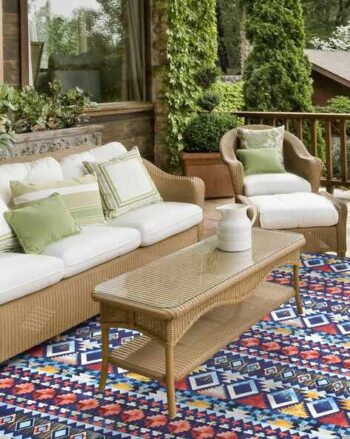 Aztec Print Rectangle Carpet Rug Runner 54" x 96"