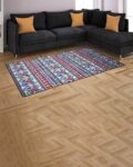 Geometric Pattern Anti-Skid Rug 4' x 6'