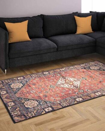 Geometric Print Carpet Rug Runner 54" x 96"