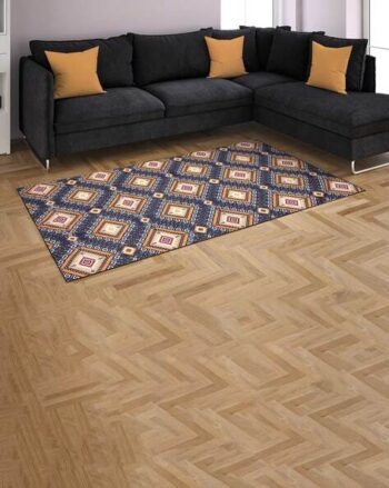 Velvet Carpet Rug Runner with Anti Slip Backing  182 x 122 cm
