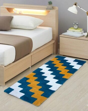 Abstract Bedside Runner Carpet