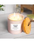 Rhubarb & Rose Scented Candle