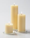 Set of 3 Jasmine Scented Pillar Candles