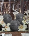 Set of 3 Temple Mogra Scented Round Candles