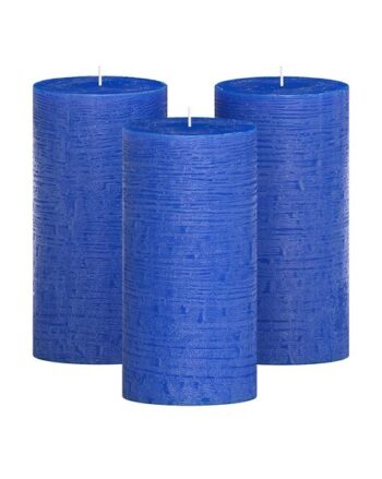 Set of 3 Strawberry Fragrance Pillar Candles