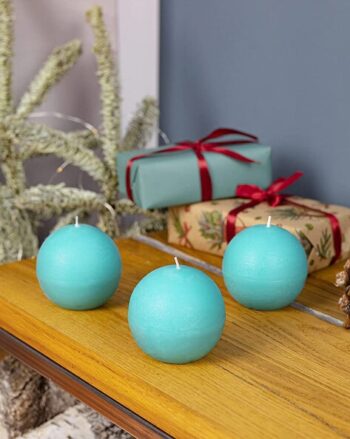 Set of 3 Nag Champa Scented Round Candles