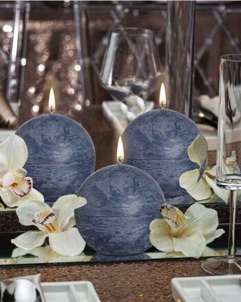 Set of 3 Ocean Breeze Scented Ball Candles