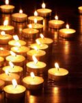 Set of 100 Coffee Scented Tealight Candles