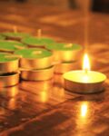 Set of 75 Lily Scented Tealight Candles