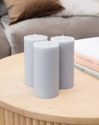 Set of 3 Pillar Candles with Pacfic Fragrance