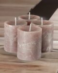Set of 4 ECO Fragrance Pillar Candles