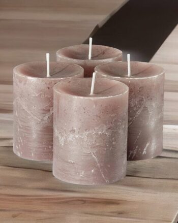 Set of 4 ECO Fragrance Pillar Candles