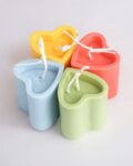Set of 4 Heart-Shaped Candles
