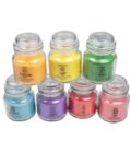 Set of 7 Scented Candles with Floral Fragrance