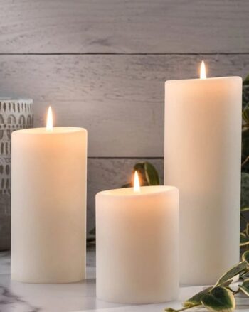 Set of 3 Scented Pillar Candles