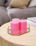 Set of 3  Mogra Fragrance Pillar Candles