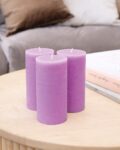 Set of 3 Pillar Candles with Lemongrass Fragrance