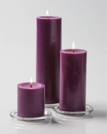 Set of 3 Charlie Scented Pillar Candles