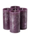 Set of 4 Mogra Fragrance Pillar Candles