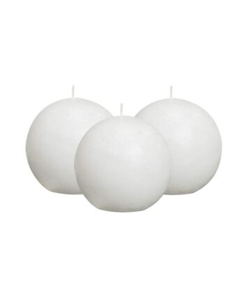 Pack of 3 Vanilla Scented Round Candles