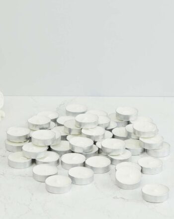 Set of 100 Vanilla Scented Tealight Candles