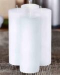 Set of 4 Vanilla Scented Pillar Candles