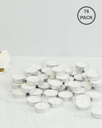 Set of 75 Vanilla Scented Tealight Candles