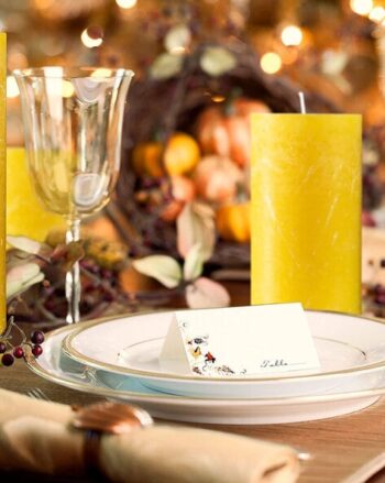 Pack of 4 Fragrant Pillar Candles