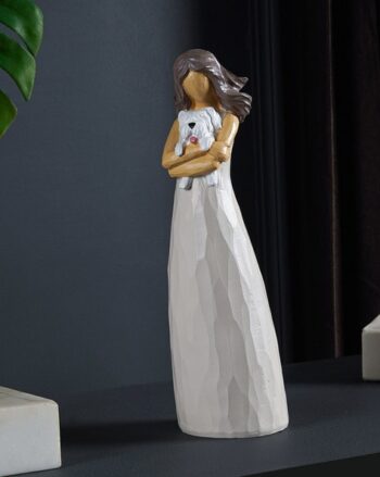 Baby Doll with Teddy Showpiece