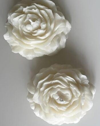 Set of 4 Handmade Rose Candles