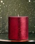 Round Jasmine Scented Candle