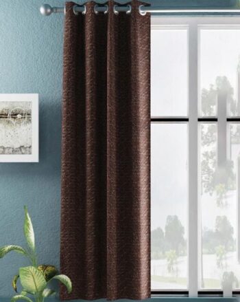 Jacquard Blackout Eyelet Window Curtain