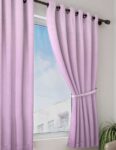 Set of 2 Satin Window Curtains