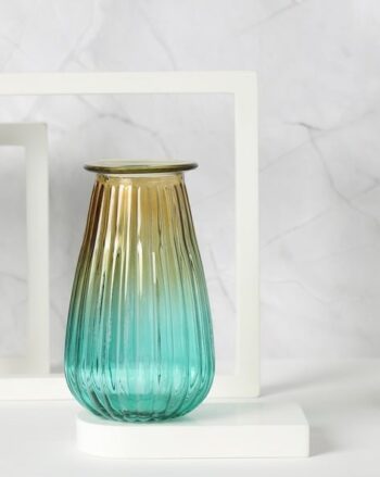 Colourblock Small Glass Vase
