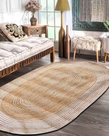 Braided Reversible Jute Rug