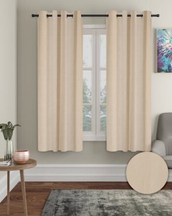 Set of 2 Plain Window Curtains