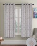 Set of 2 Ethnic Motif Printed Window Curtains
