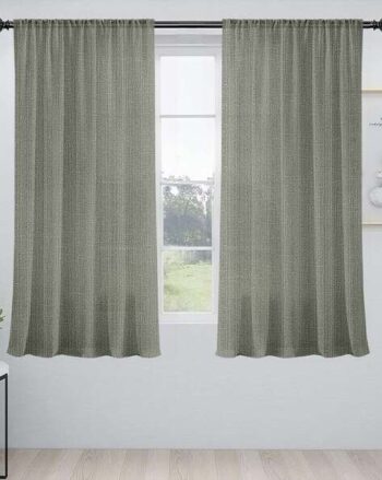 Set of 2 Eyelets Window Curtains